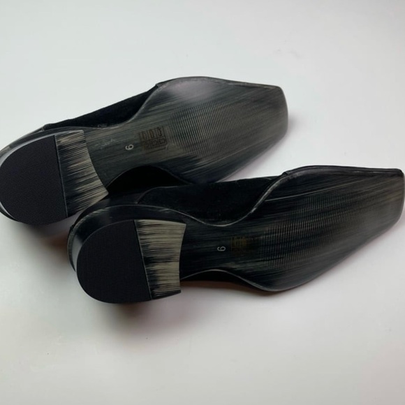 Black Square-toe Leather Lace Up Oxford Shoes main image 5